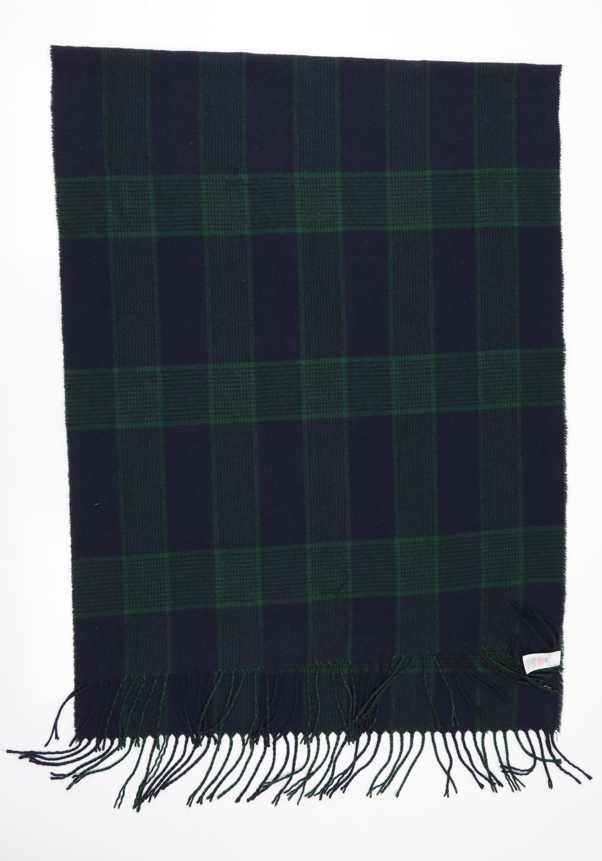 Additional front view of New Look Green Check Shawl/Wrap