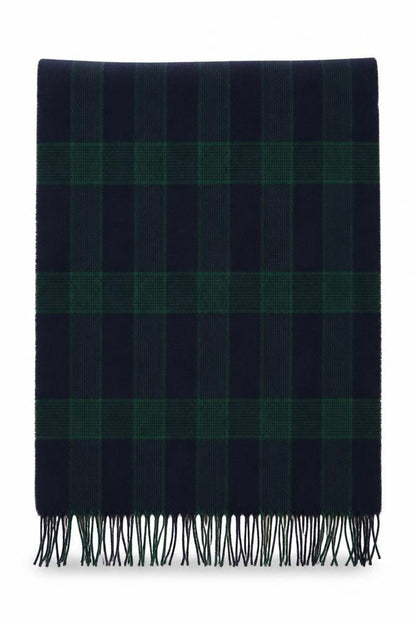 Front view of New Look Green Check Shawl/Wrap