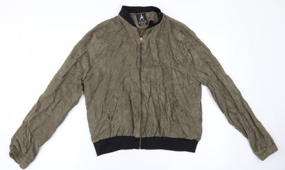 Womens UK Size 18 Atmosphere Green Bomber Jacket