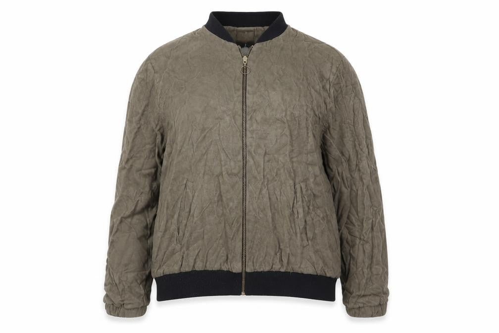 Womens UK Size 18 Atmosphere Green Bomber Jacket