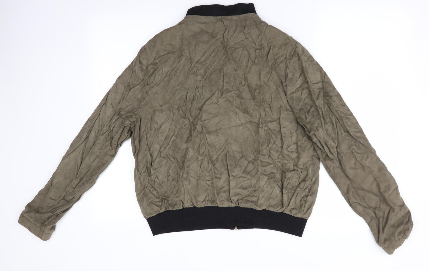 Womens UK Size 18 Atmosphere Green Bomber Jacket