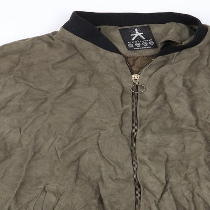Womens UK Size 18 Atmosphere Green Bomber Jacket