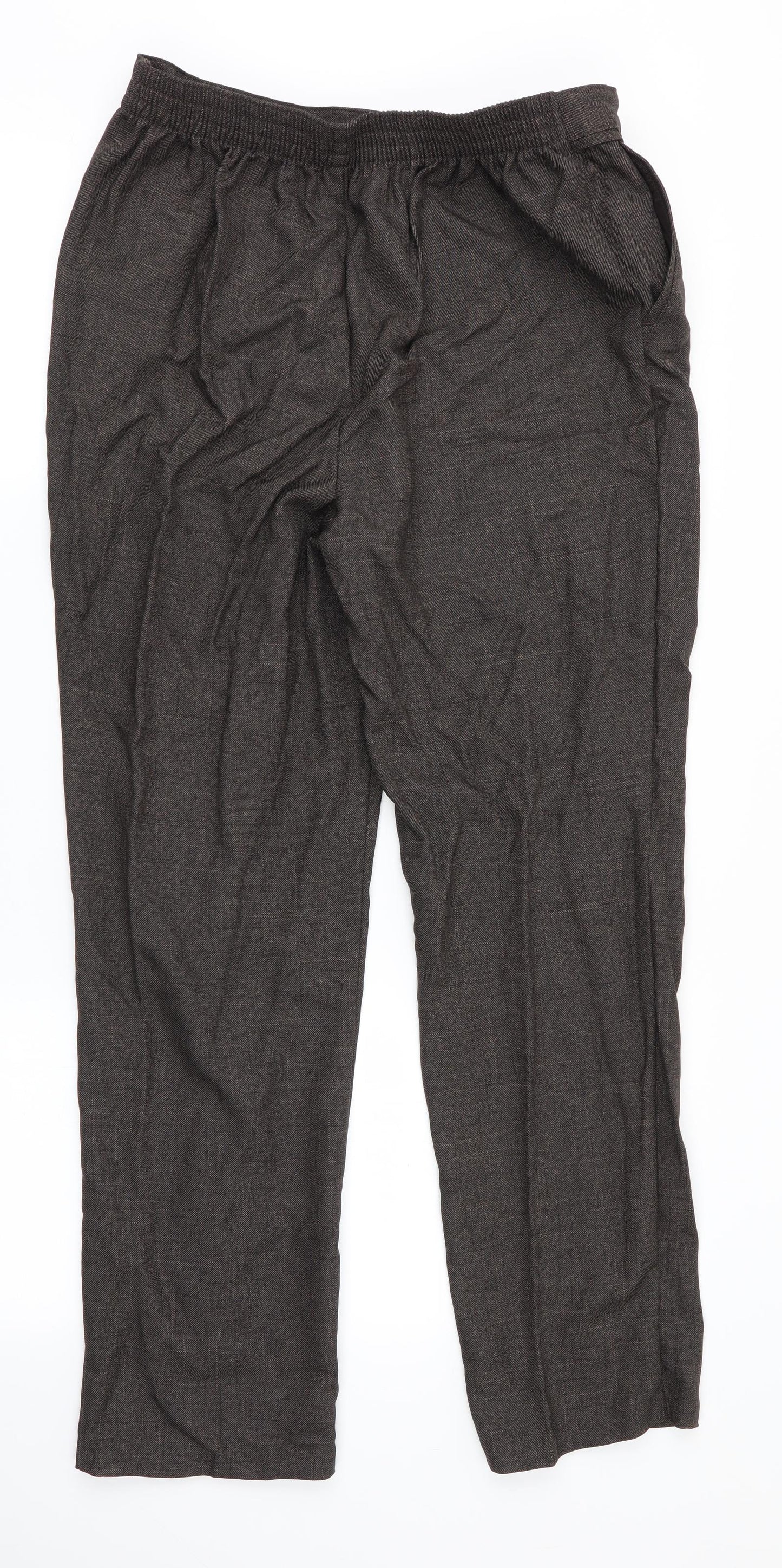 Womens UK Size 12 Marks and Spencer Regular Fit  Brown Trousers