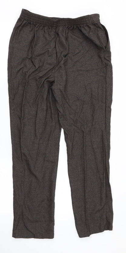 Womens UK Size 12 Marks and Spencer Regular Fit  Brown Trousers