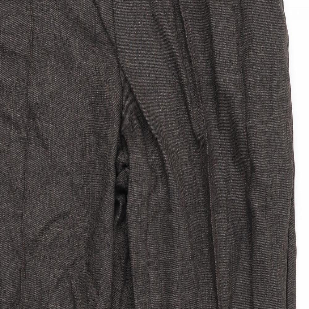 Womens UK Size 12 Marks and Spencer Regular Fit  Brown Trousers