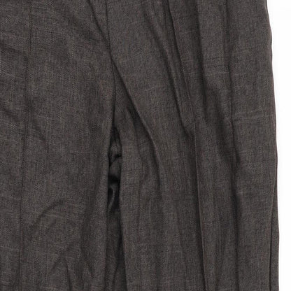 Womens UK Size 12 Marks and Spencer Regular Fit  Brown Trousers