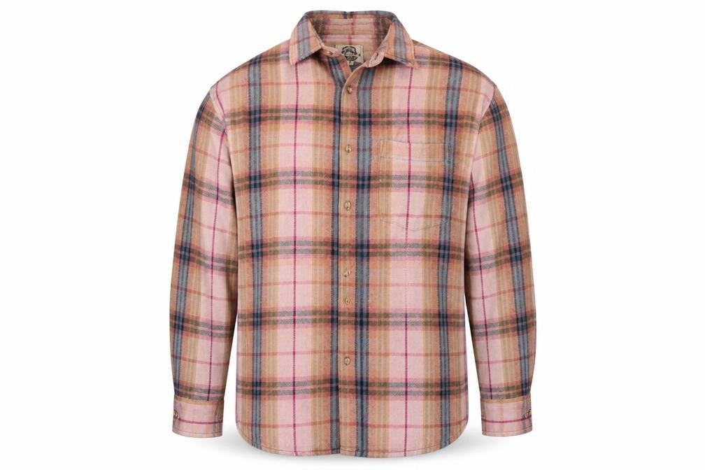 Mens UK Size M Natif Orange  Button-Up Long Sleeve Casual Shirt