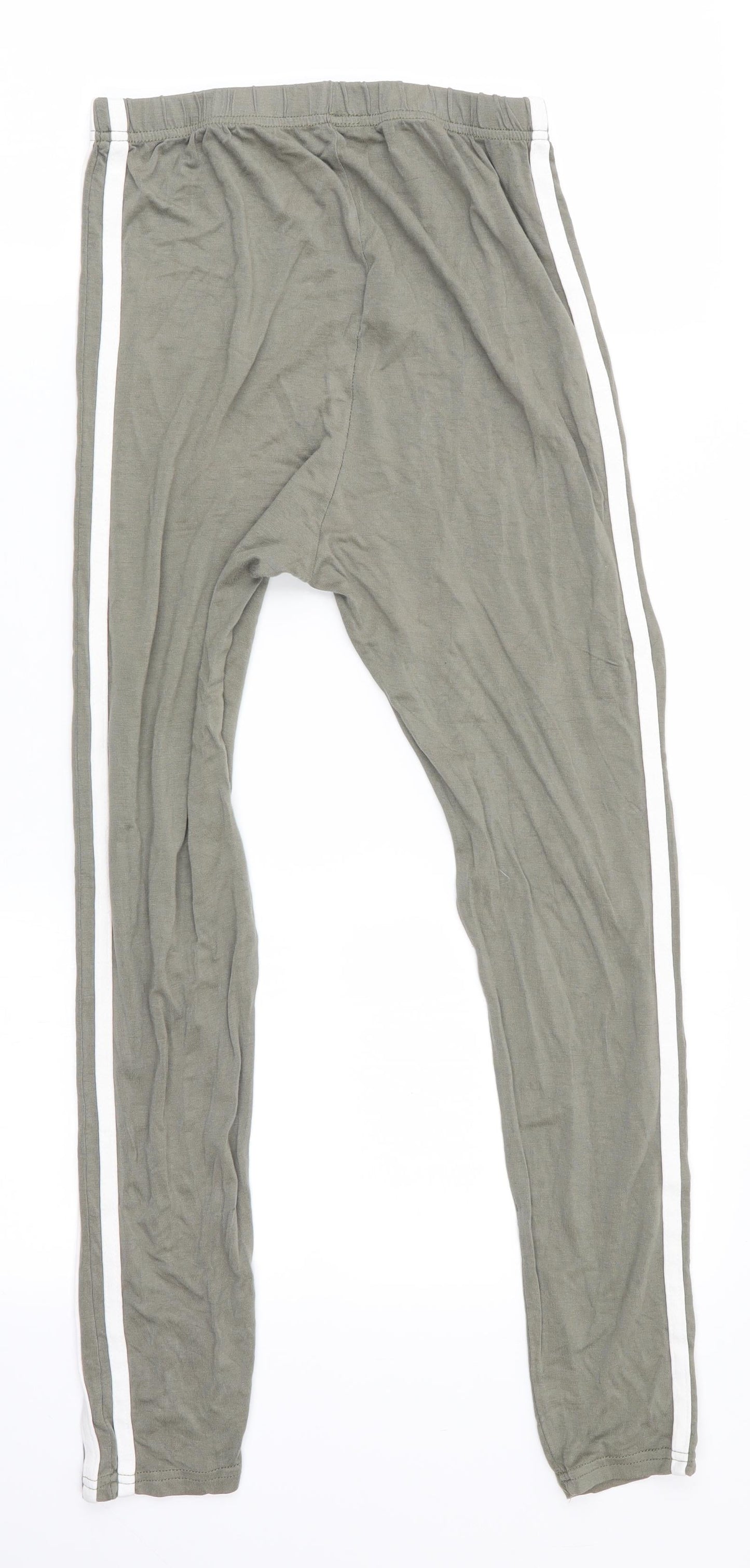 Boohoo Womens Green   Track Pants Leggings Size 10 L26 in