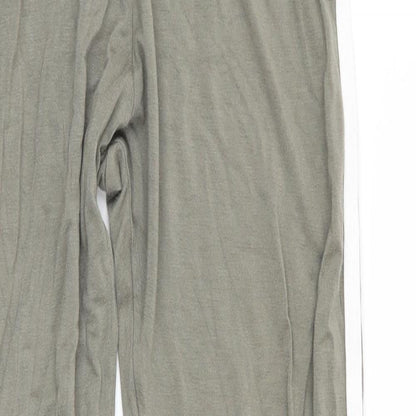 Boohoo Womens Green   Track Pants Leggings Size 10 L26 in