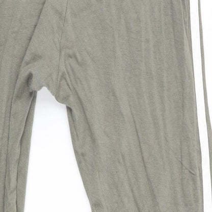 Boohoo Womens Green   Track Pants Leggings Size 10 L26 in