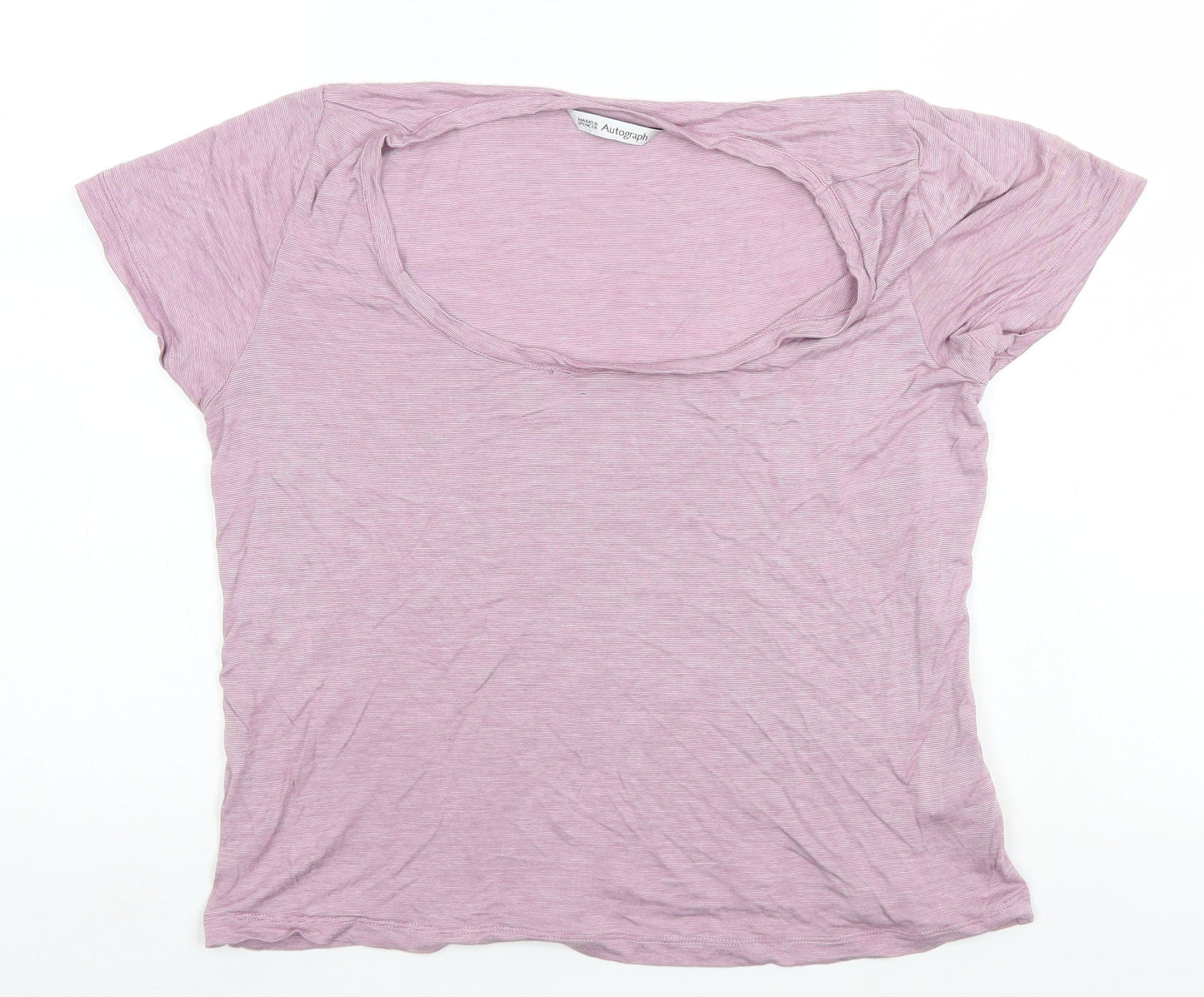 Marks and Spencer Womens Pink   Basic T-Shirt Size 14