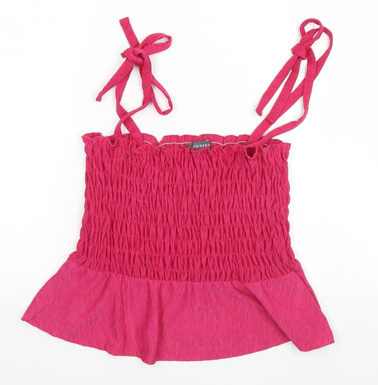 Primark Womens Pink   Basic Tank Size 10