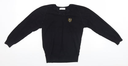 TruTex Mens Black   Henley Jumper Size XS