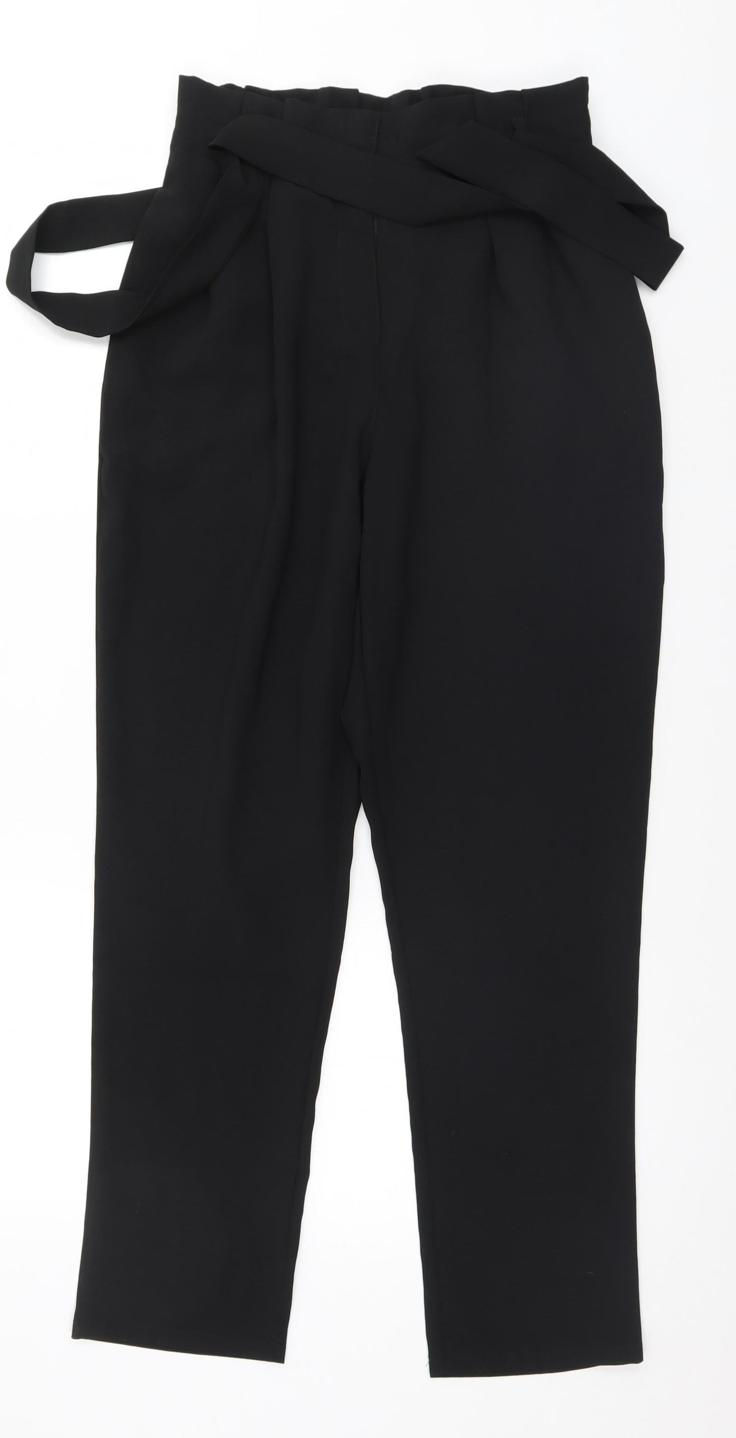 Cerise Blue Womens Black   Trousers  Size M L28 in