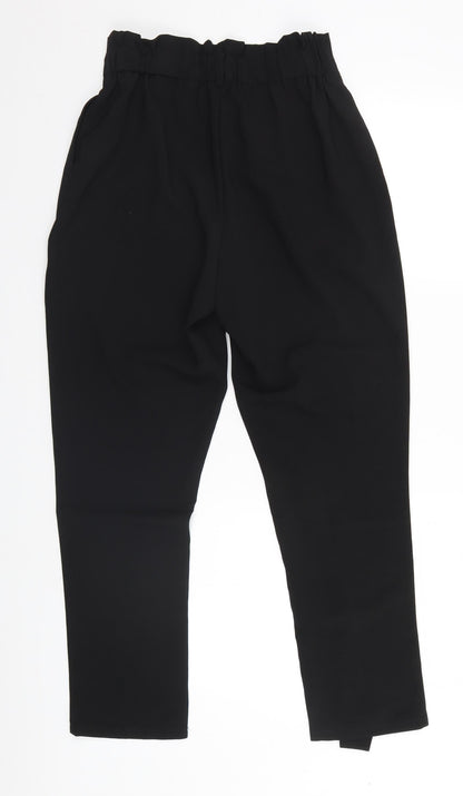 Cerise Blue Womens Black   Trousers  Size M L28 in