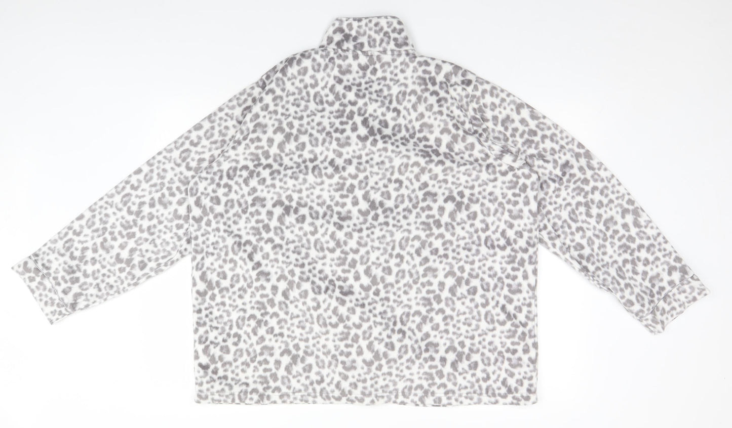 George Womens Grey Animal Print  Top Pyjama Top Size 20