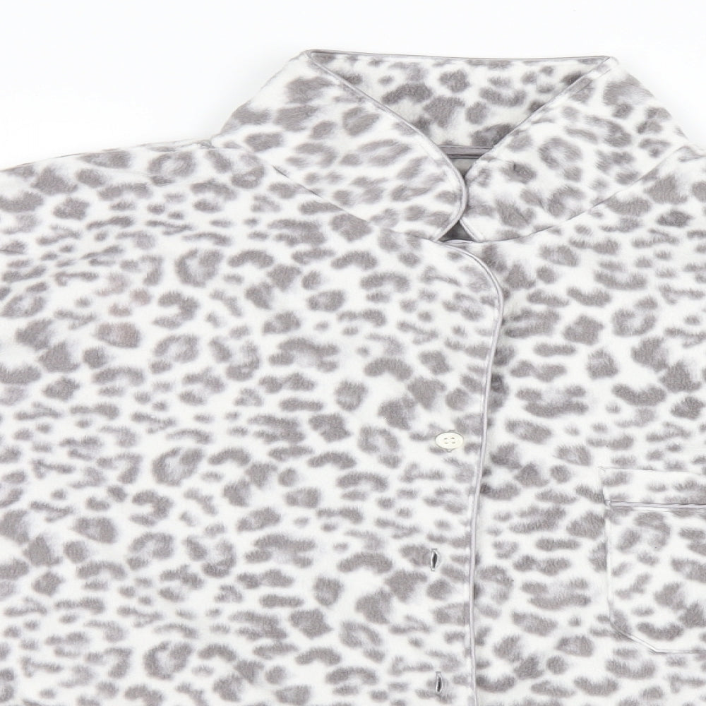 George Womens Grey Animal Print  Top Pyjama Top Size 20