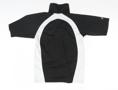 Back view of AKOA men’s black basic polo