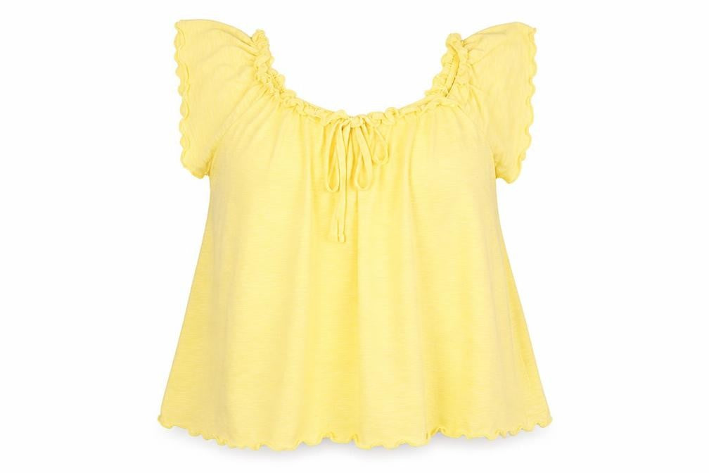 Womens UK Size 10 Primark Yellow  Polo