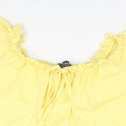 Primark Womens Yellow    Polo Size 10