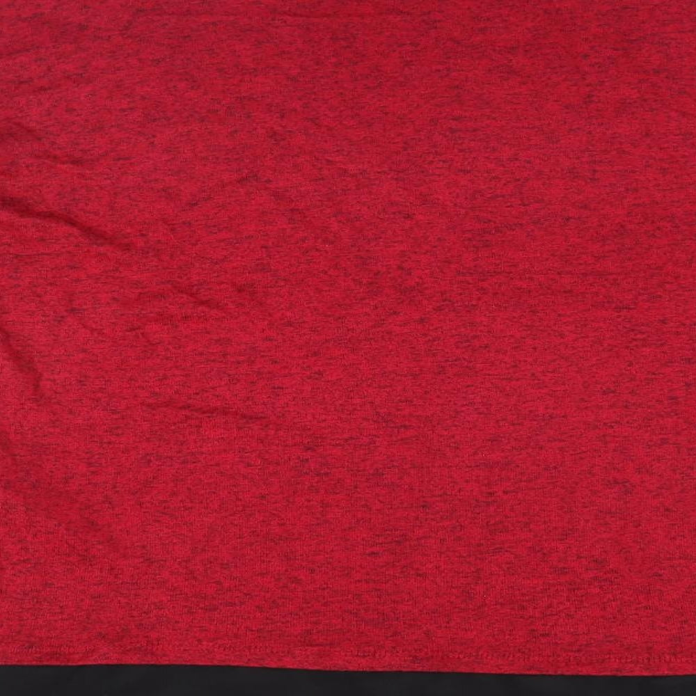 Womens UK Size M LC Waikiki Red Basic T-Shirt