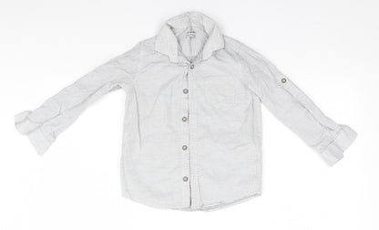 LC Waikiki Boys White Spotted  Basic Button-Up Size 5-6 Years