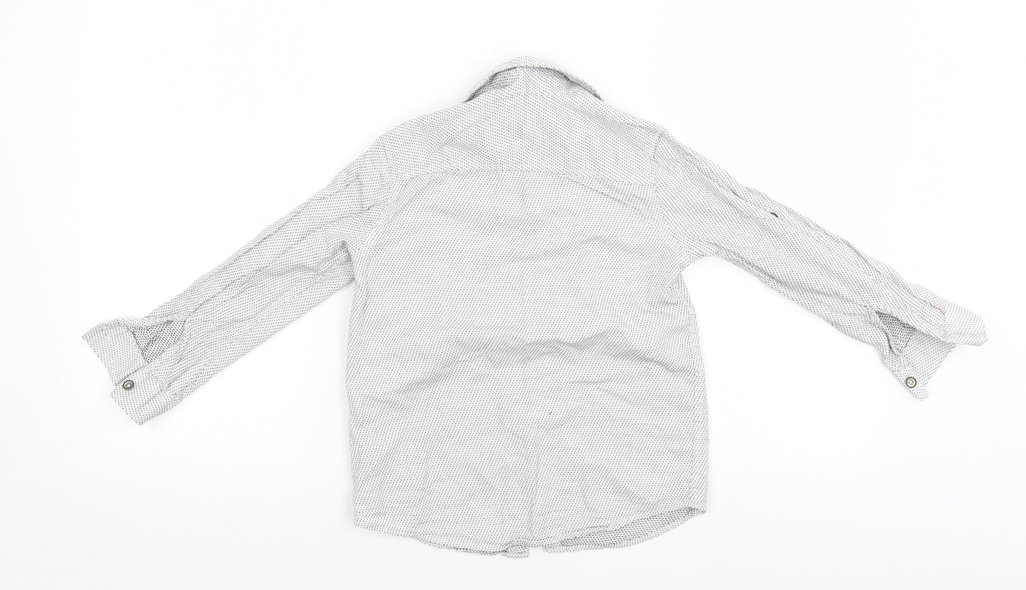 LC Waikiki Boys White Spotted  Basic Button-Up Size 5-6 Years