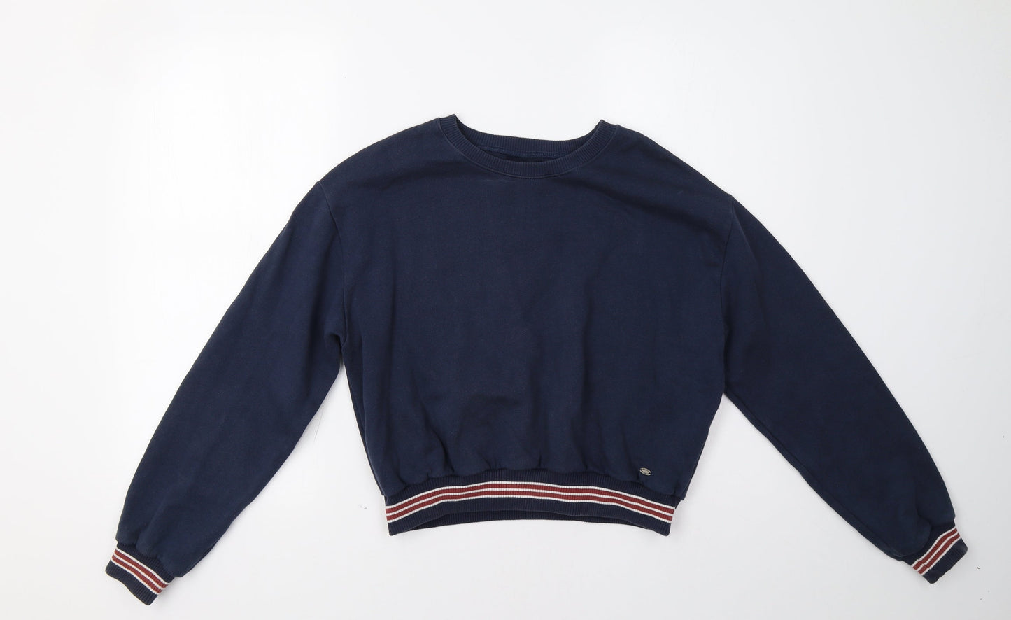 Womens UK Size M Pull & Bear Blue Pullover Sweatshirt