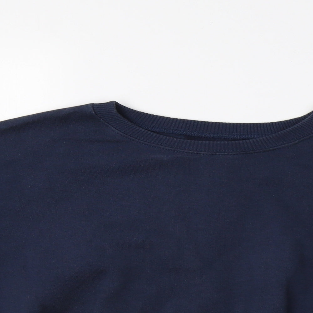 Womens UK Size M Pull & Bear Blue Pullover Sweatshirt