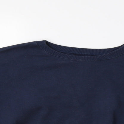 Womens UK Size M Pull & Bear Blue Pullover Sweatshirt