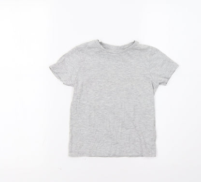 M&S Girls Grey   Basic Polo Size 3-4 Years