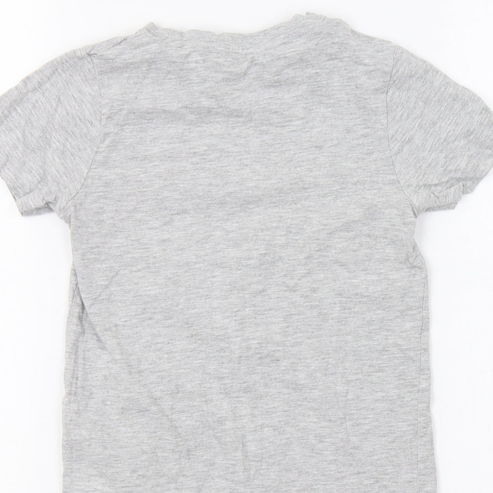 M&S Girls Grey   Basic Polo Size 3-4 Years