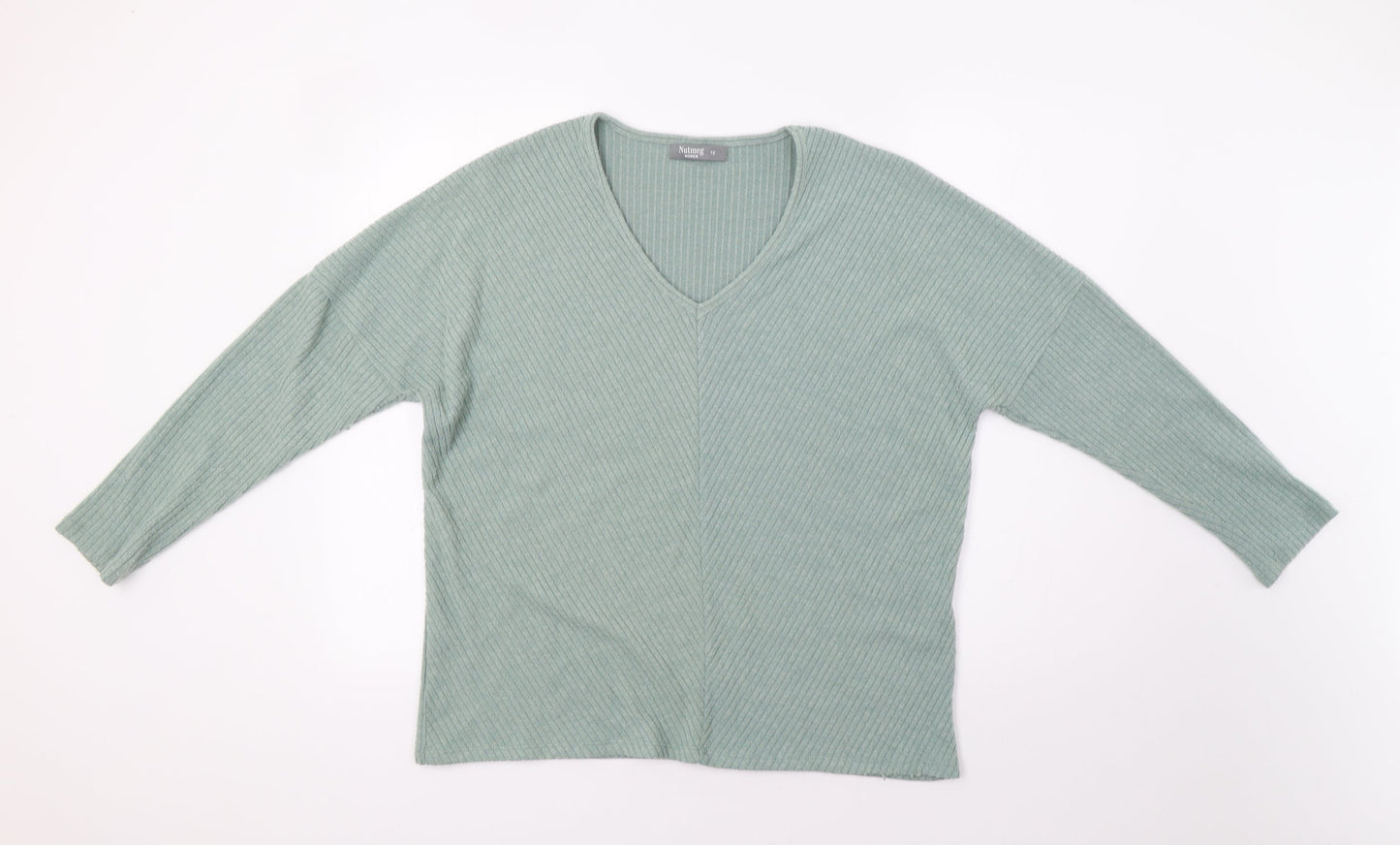 Nutmeg Womens Green   Pullover Jumper Size 12