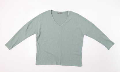 Nutmeg Womens Green   Pullover Jumper Size 12