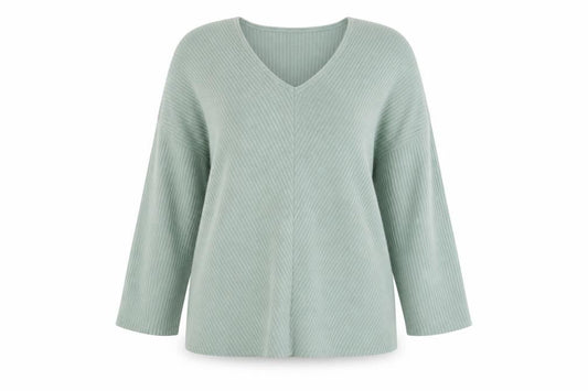 Womens UK Size 12 Nutmeg Green Pullover Jumper