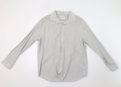 Mens UK Collar Size XL Goodiellow Smart Grey  Dress Shirt