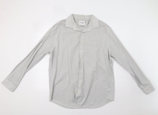 Mens UK Collar Size XL Goodiellow Smart Grey  Dress Shirt