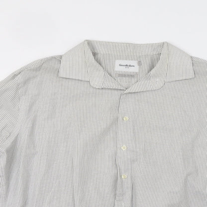 Mens UK Collar Size XL Goodiellow Smart Grey  Dress Shirt