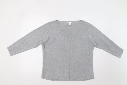 H&M Womens Grey   Pullover Jumper Size S