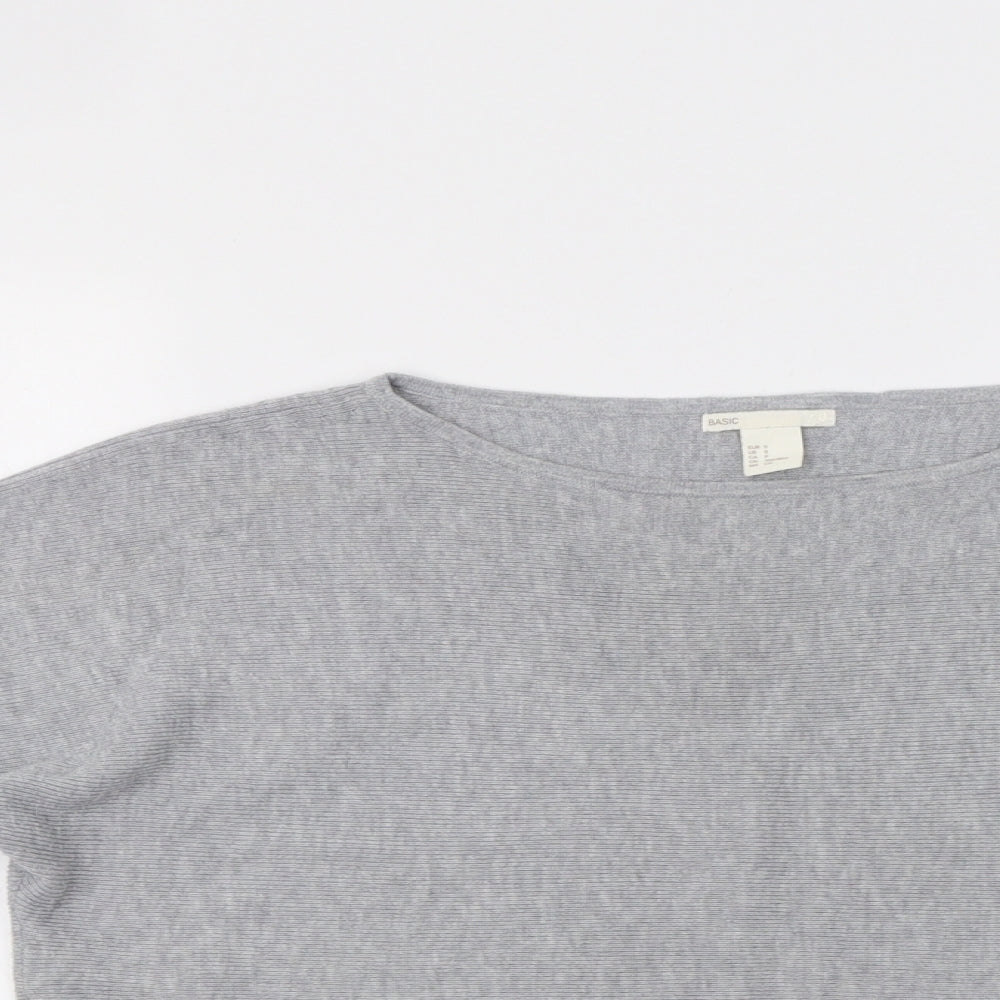 H&M Womens Grey   Pullover Jumper Size S