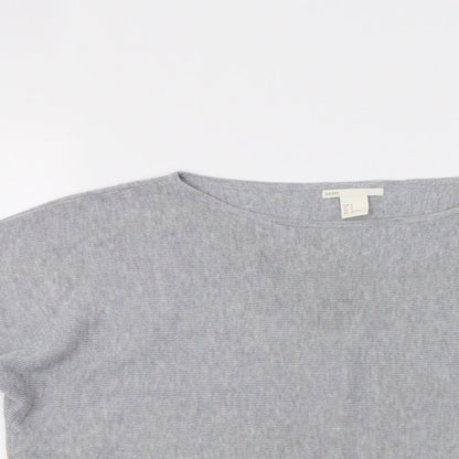 H&M Womens Grey   Pullover Jumper Size S