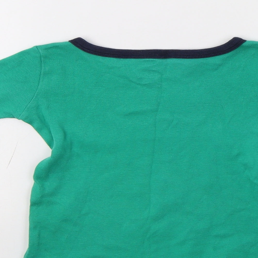 Gymboree Girls Green   Basic T-Shirt Size 3 Years  - Christmas Top