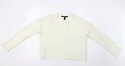 FOREVER 21 Womens Ivory   Pullover Jumper Size S