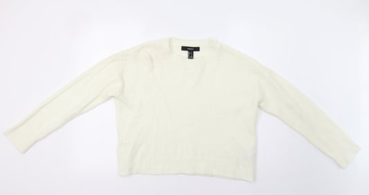 FOREVER 21 Womens Ivory   Pullover Jumper Size S