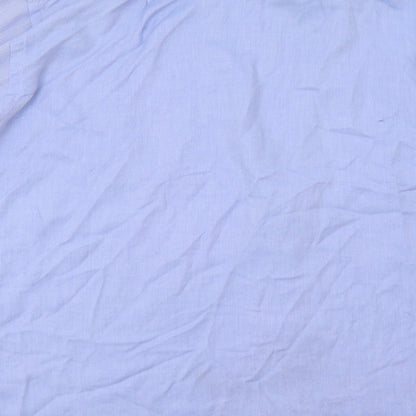 Roccobarocco Mens Blue    Button-Up Size 16.5