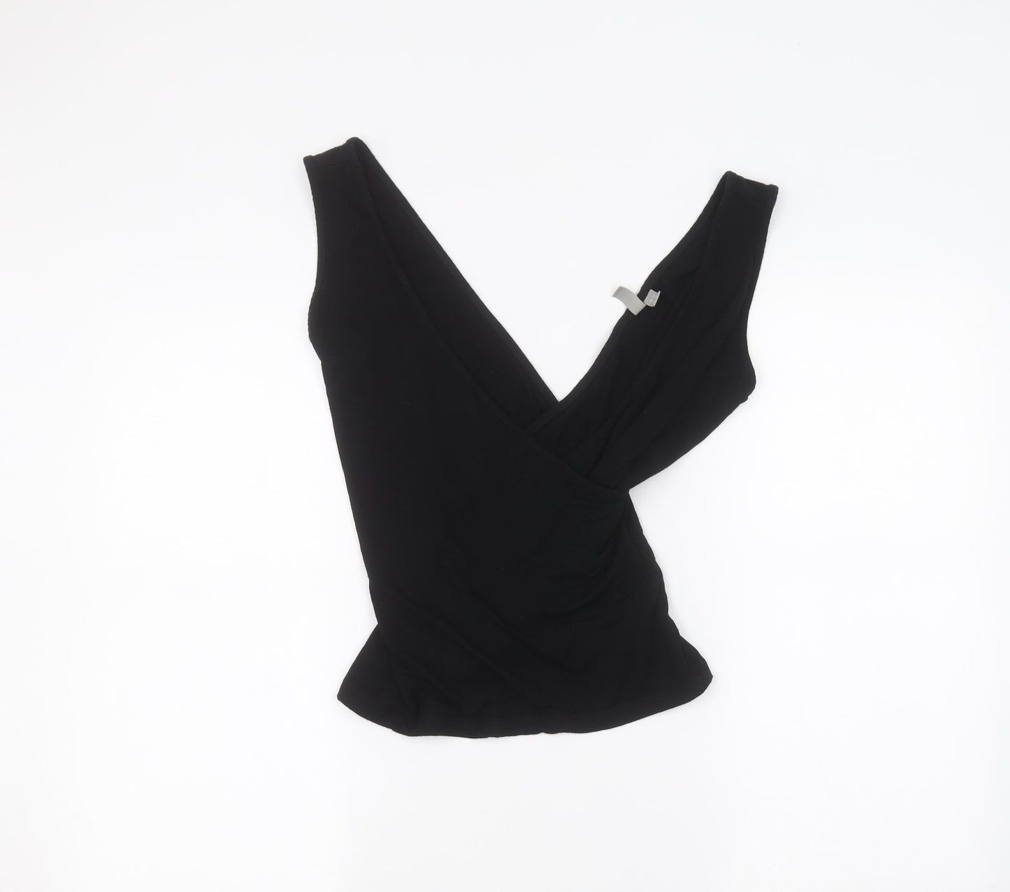 Womens UK Size 10 ASOS Black Basic T-Shirt