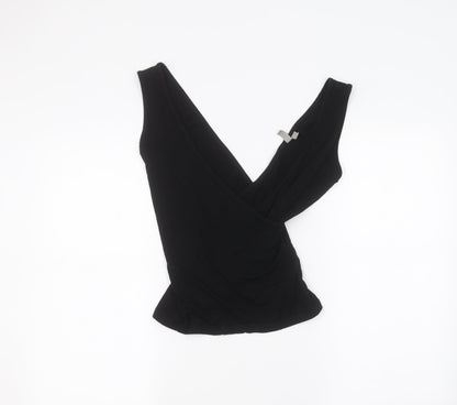 Womens UK Size 10 ASOS Black Basic T-Shirt