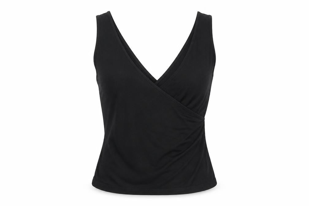 Womens UK Size 10 ASOS Black Basic T-Shirt