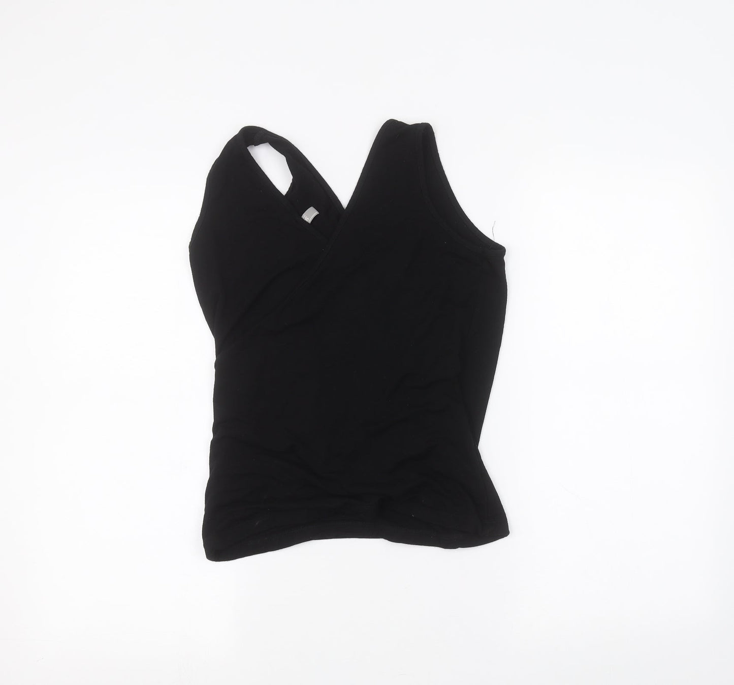 Womens UK Size 10 ASOS Black Basic T-Shirt