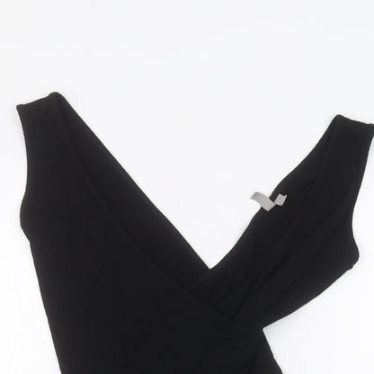 Womens UK Size 10 ASOS Black Basic T-Shirt